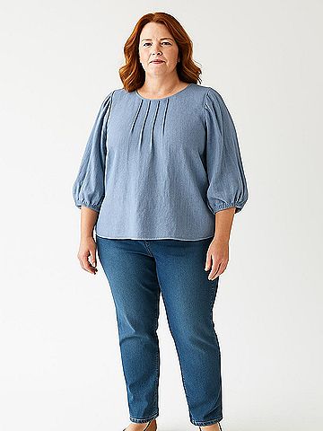 Ember 3/4 Sleeve Blouse (view 2)