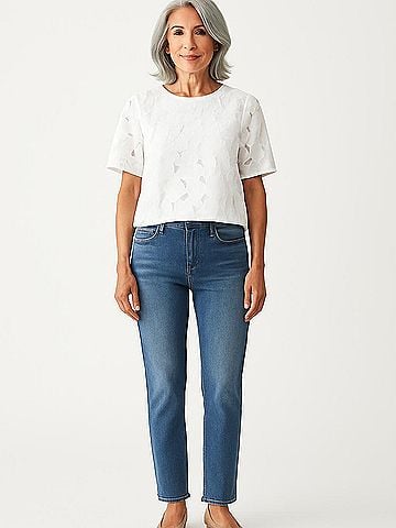 Equipment Short Sleeve Silk Top (view 2)