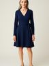 Eva Franco Solid Blue Casual Dress Size 6 - photo 2