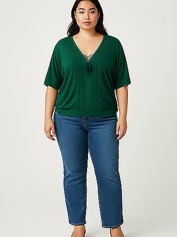 Torrid 3/4 Sleeve Top (view 2)