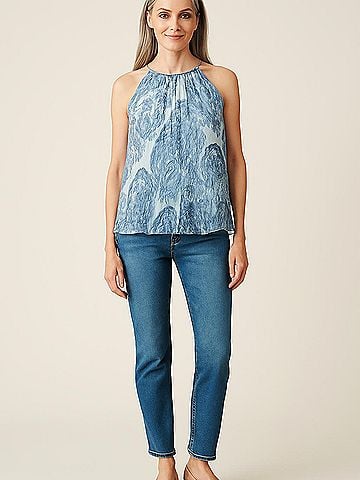 Milly Sleeveless Silk Top (view 2)