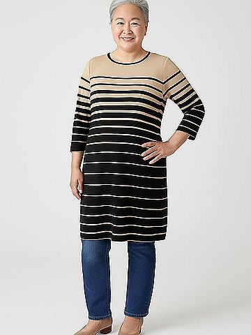 Studio 3/4 Sleeve Top (view 2)