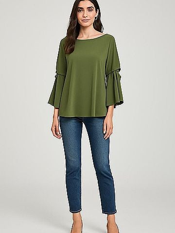 H By Halston 3/4 Sleeve Blouse (view 2)