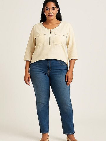 Anne Klein 3/4 Sleeve Blouse (view 2)
