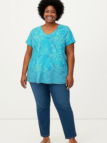 Soft Surroundings Short Sleeve Blouse (view 2)