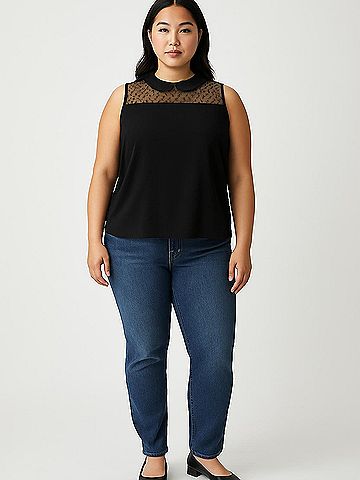 Adrianna Papell Sleeveless Blouse (view 2)