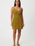 Audrey 3+1 100% Polyester Animal Print Yellow Cocktail Dress Size M - photo 2