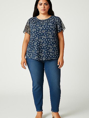 LC Lauren Conrad Short Sleeve Blouse (view 2)