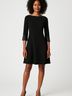 Veronica M. Solid Black Cocktail Dress Size S - photo 2