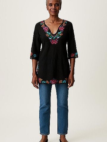 Blue Island 3/4 Sleeve Blouse (view 2)