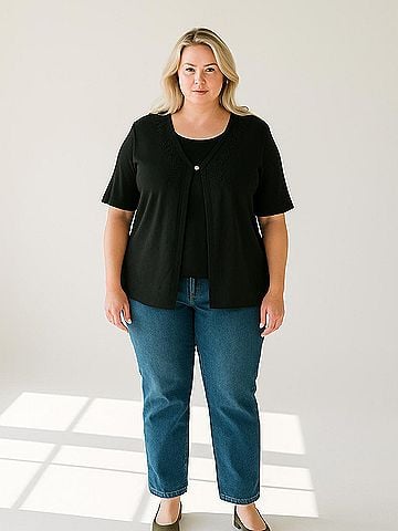 Sag Harbor Short Sleeve Top (view 2)