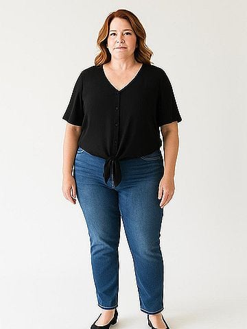 Apt. 9 Short Sleeve Blouse (view 2)