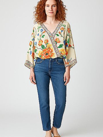 Flying Tomato 3/4 Sleeve Blouse (view 2)