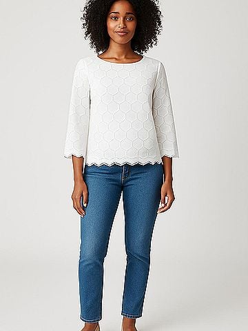 Anne Klein 3/4 Sleeve Blouse (view 2)