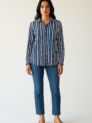 Anne Klein Long Sleeve Blouse (view 2)