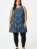 Nine Britton Chevron-herringbone Blue Casual Dress Size XL - photo 2