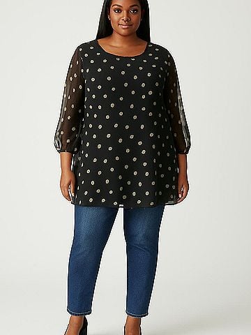 DJT 3/4 Sleeve Blouse (view 2)