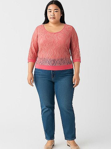 Vanity 3/4 Sleeve Top (view 2)