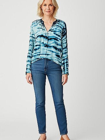 Young Fabulous & Broke Long Sleeve Blouse (view 2)