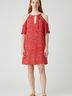 Veronica M. 100% Polyester Red Casual Dress Size XS - photo 2