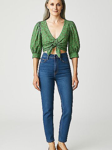 Camila Coelho 3/4 Sleeve Blouse (view 2)