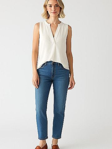 Classiques Entier Sleeveless Silk Top (view 2)