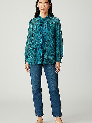 Davies by Erica Davies Long Sleeve Blouse (view 2)