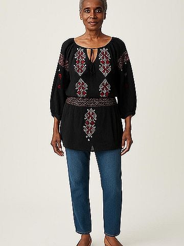 Denim & Supply Ralph Lauren 3/4 Sleeve Blouse (view 2)