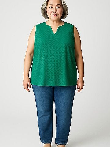 Market and Spruce Sleeveless Blouse (view 2)