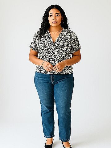 Lovestitch Short Sleeve Blouse (view 2)