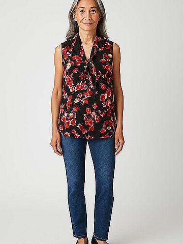 Liz Claiborne Career Sleeveless Blouse (view 2)