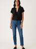 Max Studio Black Short Sleeve Blouse Size S - photo 2