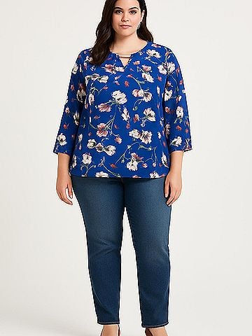Apt. 9 3/4 Sleeve Blouse (view 2)