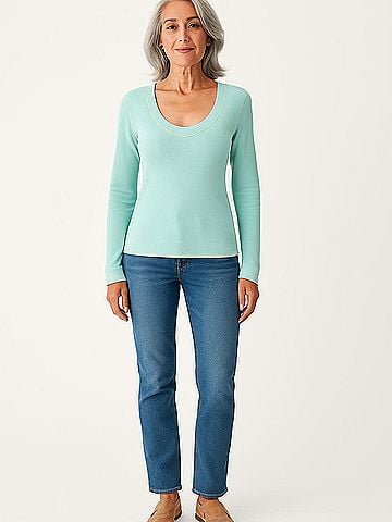 Moda International Long Sleeve Top (view 2)
