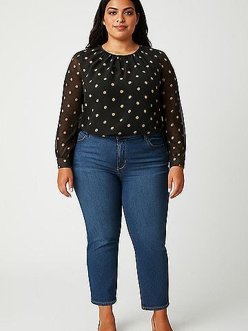 DJT 3/4 Sleeve Blouse (view 2)