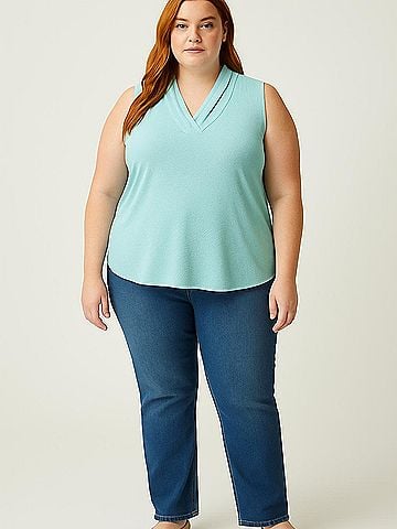 Anne Klein Sleeveless Blouse (view 2)