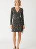 Veronica M. Animal Print Gray Cocktail Dress Size XS - photo 2