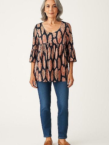 Agnes & Dora 3/4 Sleeve Blouse (view 2)
