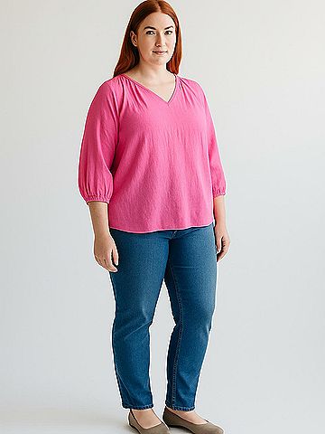 Lane Bryant 3/4 Sleeve Blouse (view 2)