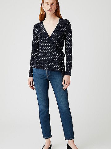 Ganni Long Sleeve Blouse (view 2)