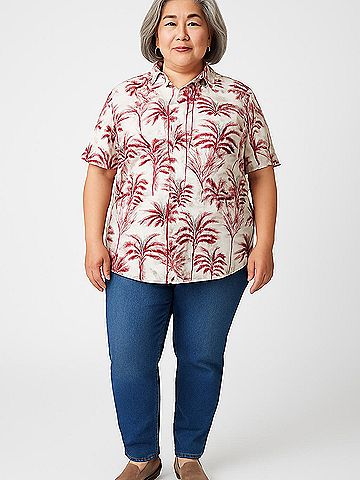H&M Short Sleeve Button-Down Shirt (view 2)