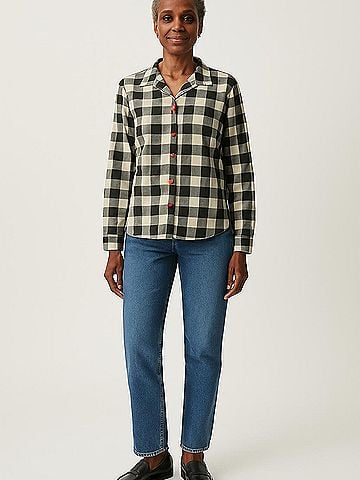 Hanna Andersson 3/4 Sleeve Button-Down Shirt (view 2)