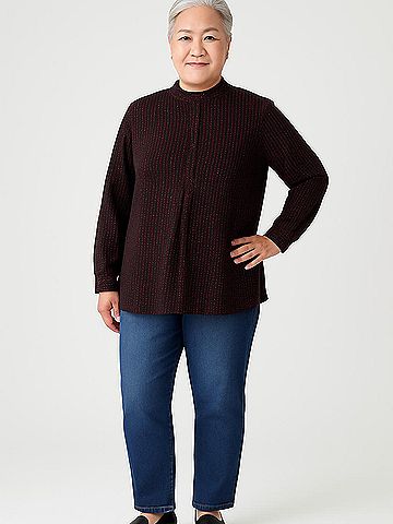 Anne Klein Long Sleeve Blouse (view 2)