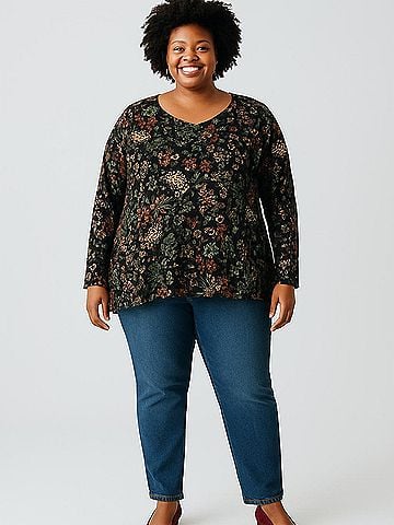 Avenue 3/4 Sleeve Blouse (view 2)
