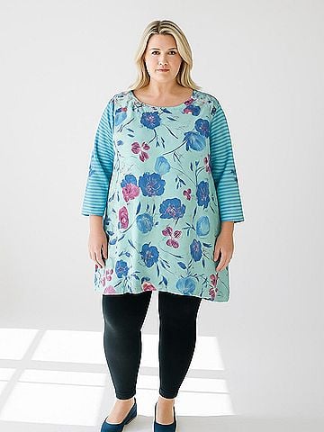 LOGO by Lori Goldstein Casual Dress (view 2)