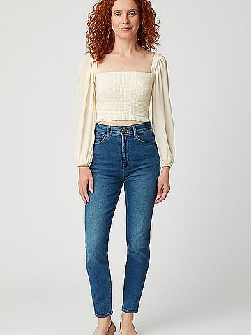 Blue Life 3/4 Sleeve Blouse (view 2)