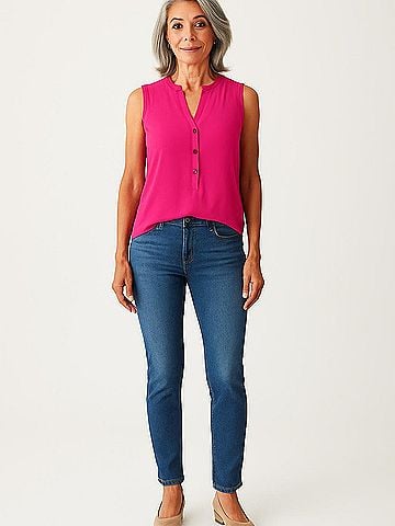 Adrianna Papell Sleeveless Blouse (view 2)