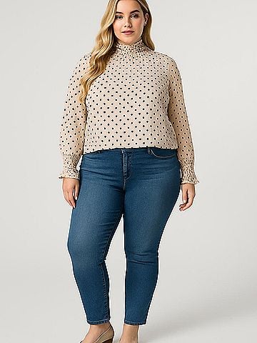 Adrianna Papell Long Sleeve Blouse (view 2)