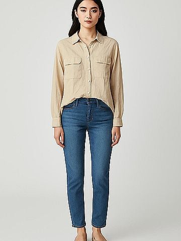 Equipment Long Sleeve Silk Top (view 2)