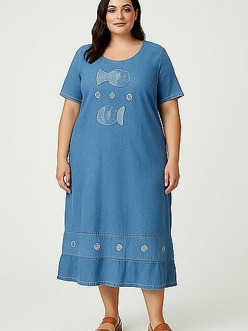 Woman Within Casual Dress (view 2)